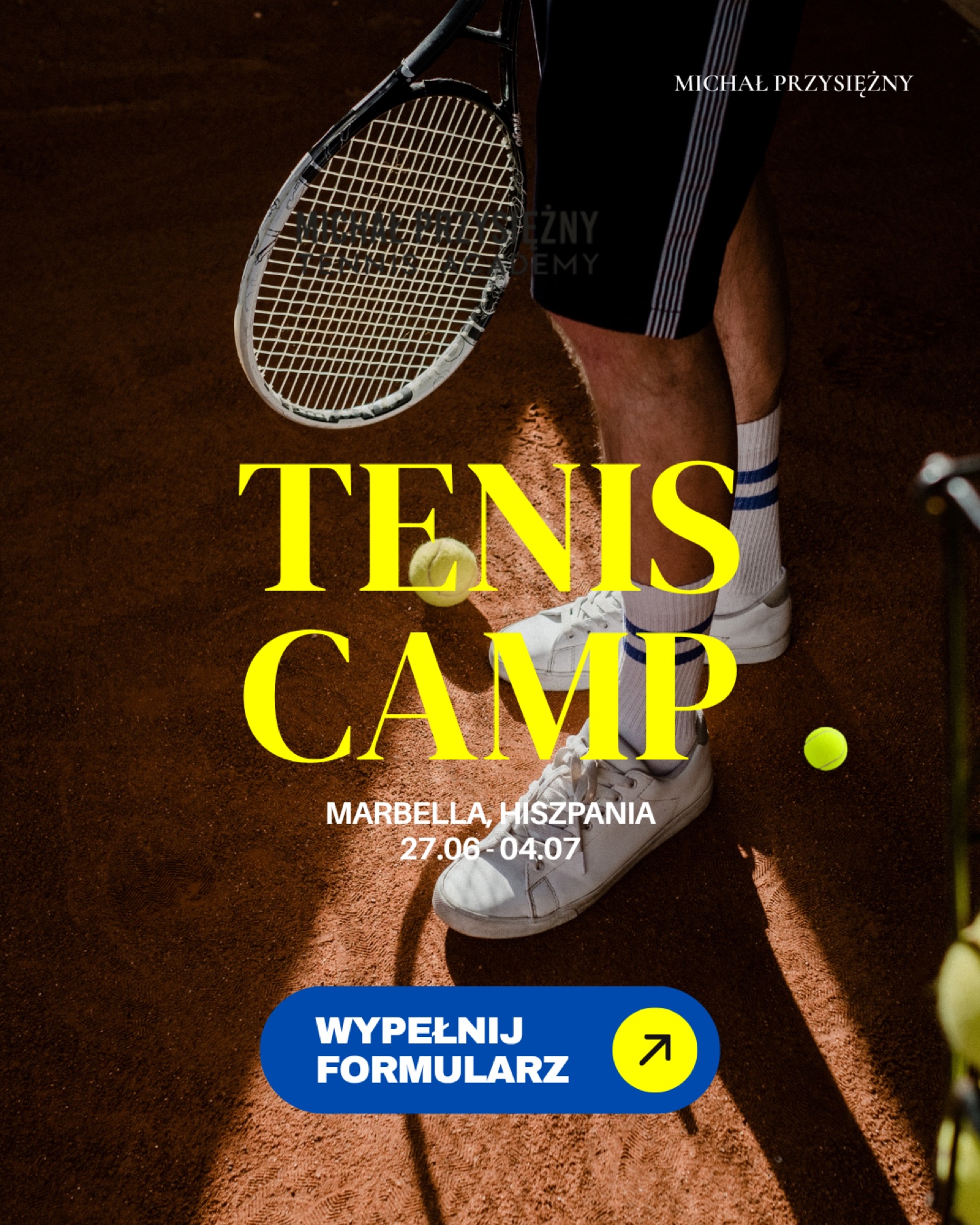 Tenis camp · zapisy
