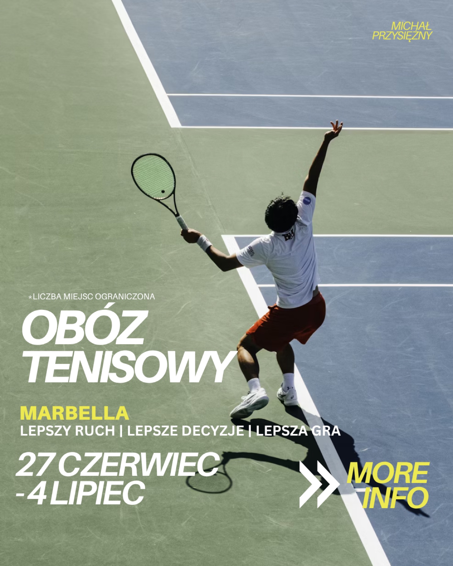 Obóz tenisowy · oferta